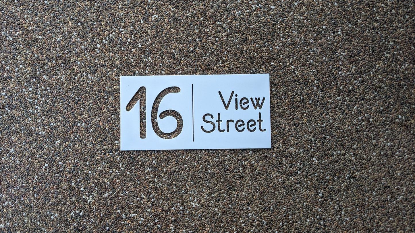 House Number Address Sign | Personalised House street sign - PersonalisedSigns