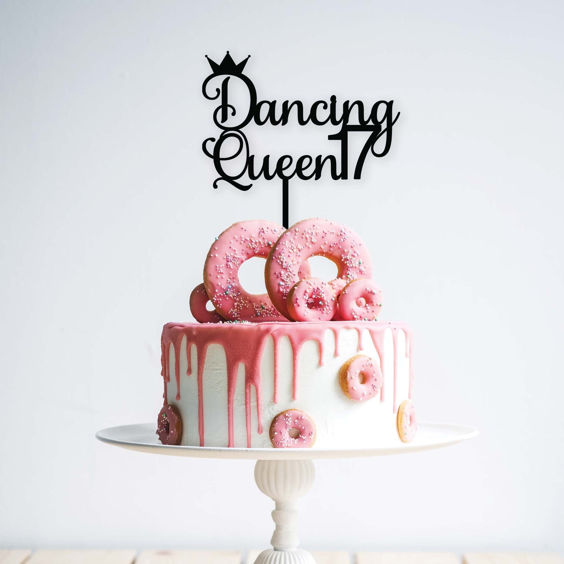 17 Cake Topper Dancing Queen Cake Topper - Birthday Cake Topper - Letterfy 