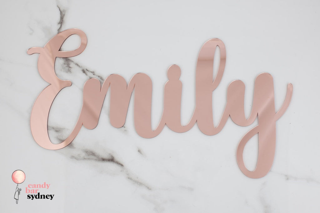 Acrylic Custom Name Script Plaque - Letterfy 