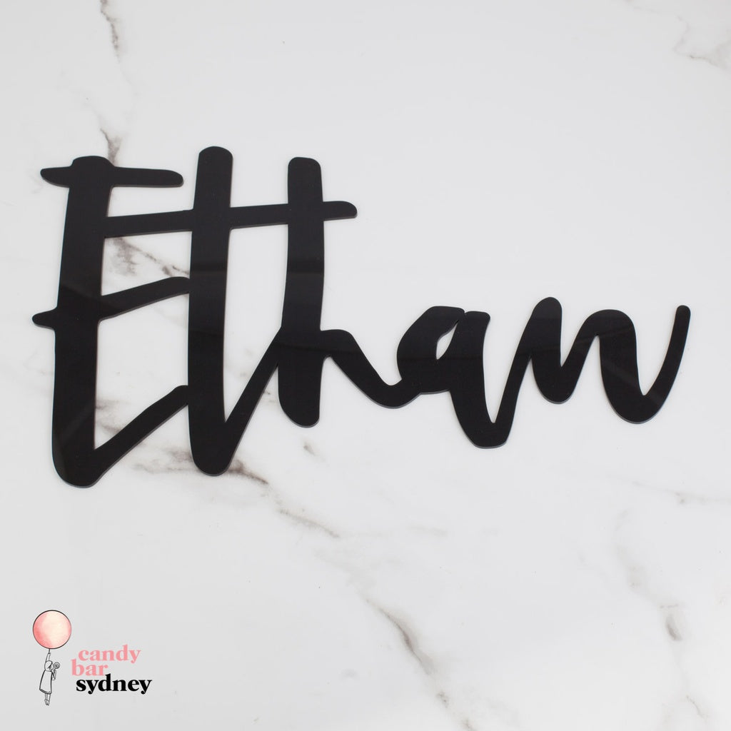 Acrylic Custom Name Script Plaque - Letterfy 