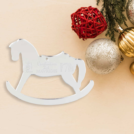First Christmas Rocking Horse Decoration