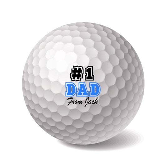 Personalised Golf Balls 3 Pack "#1" - Letterfy 