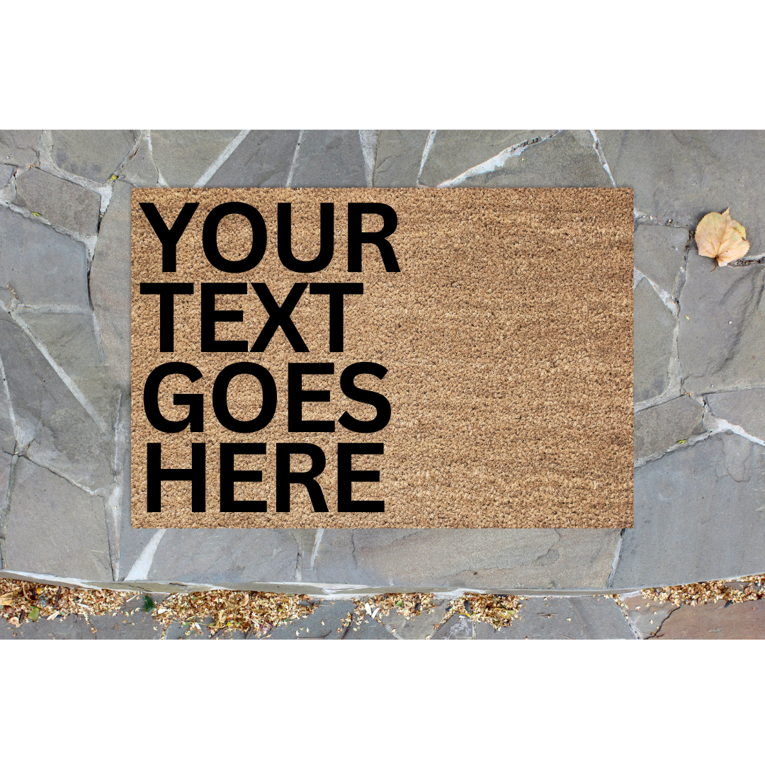 Personalised Door Mat Your own words on a doormat