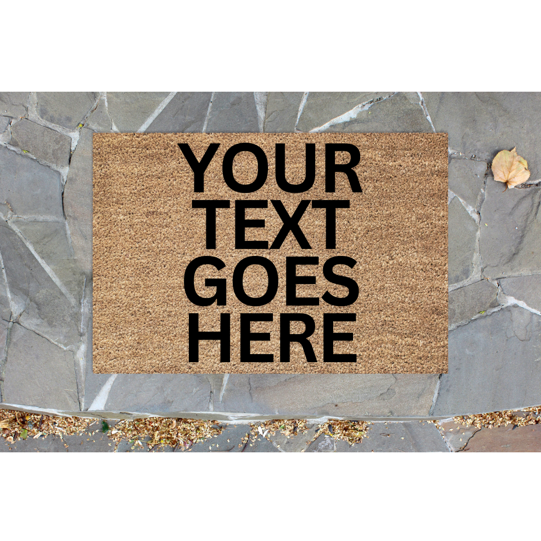 Personalised Door Mat Your own words on a doormat