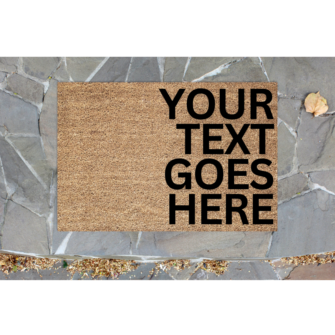 Personalised Door Mat Your own words on a doormat