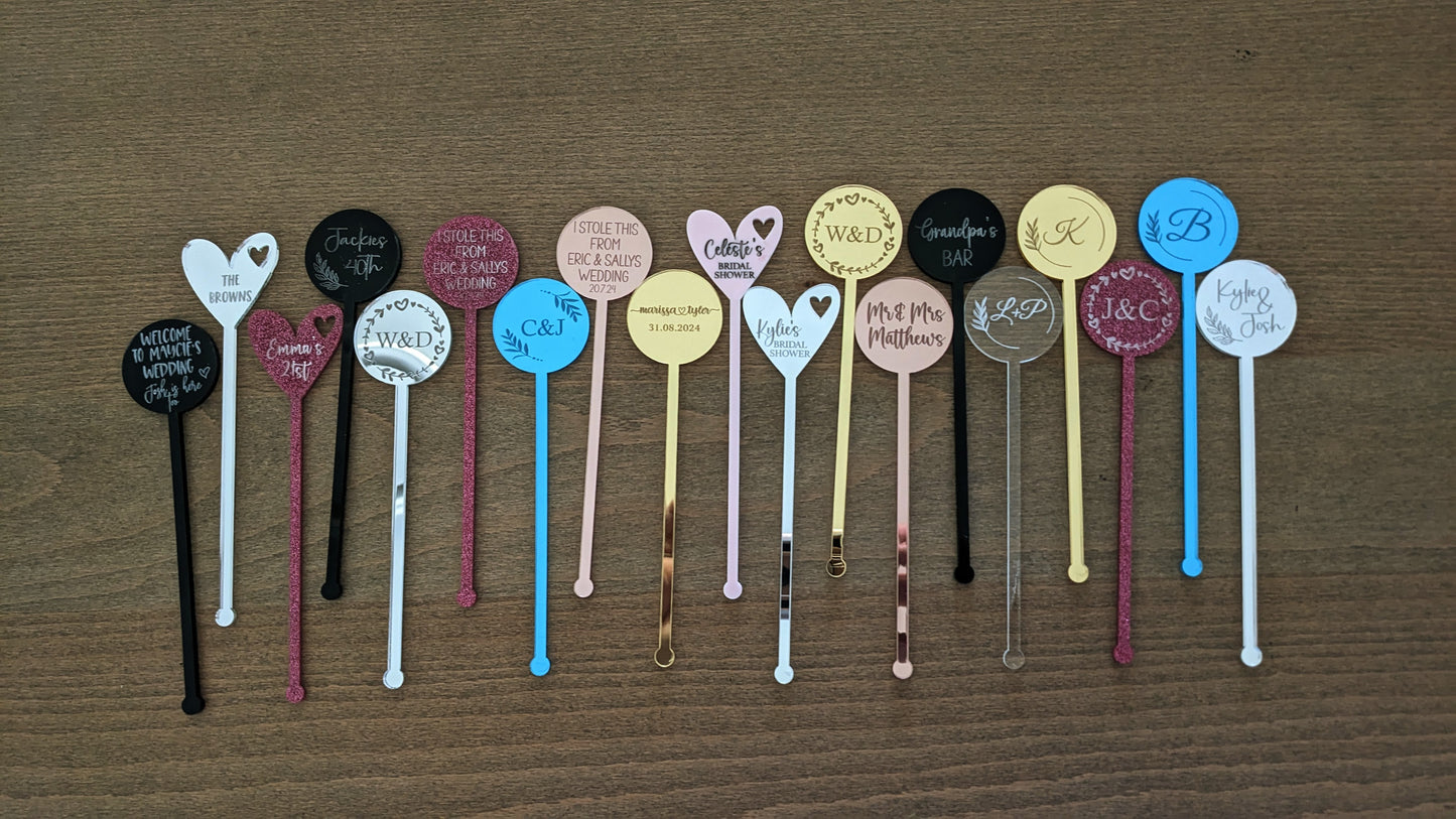 Bulk Personalised Drink Stirrer