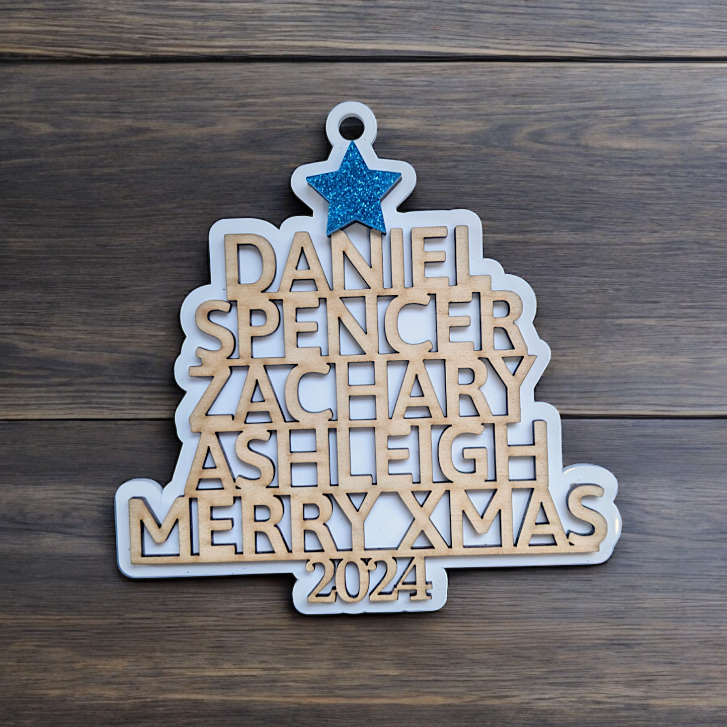 2024 Christmas Tree Personalised Ornament