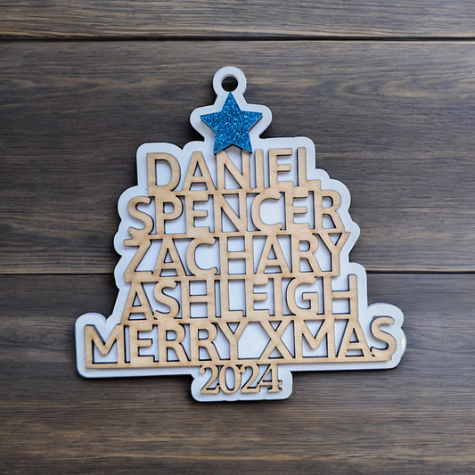 2024 Christmas Tree Personalised Ornament