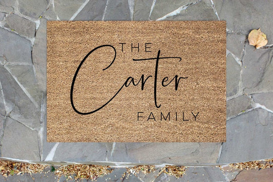 Personalised Family Door Mat - Letterfy 