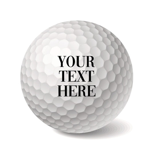 Personalised Golf Balls 3 Pack "Your Text" - Letterfy 