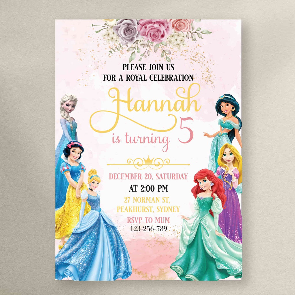 Princess Birthday Invitation