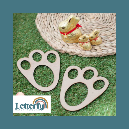 Easter Bunny footprints