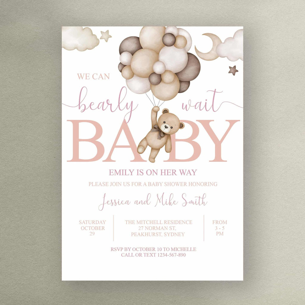 Teddy Bear Baby Shower Invitation