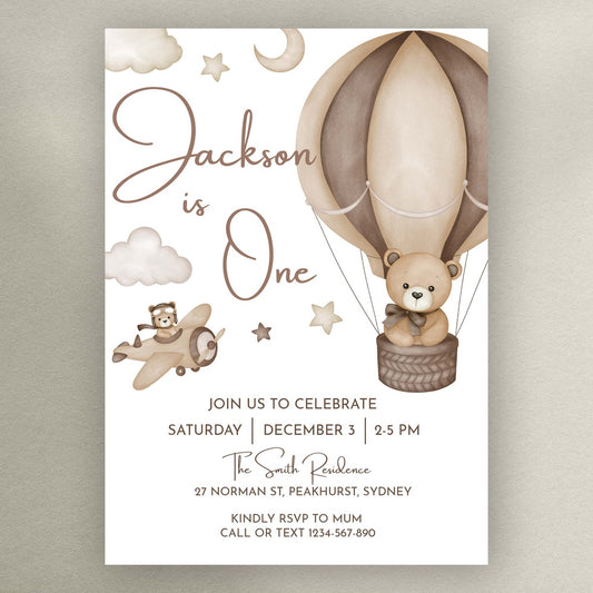 Teddy Bear Birthday Invitation