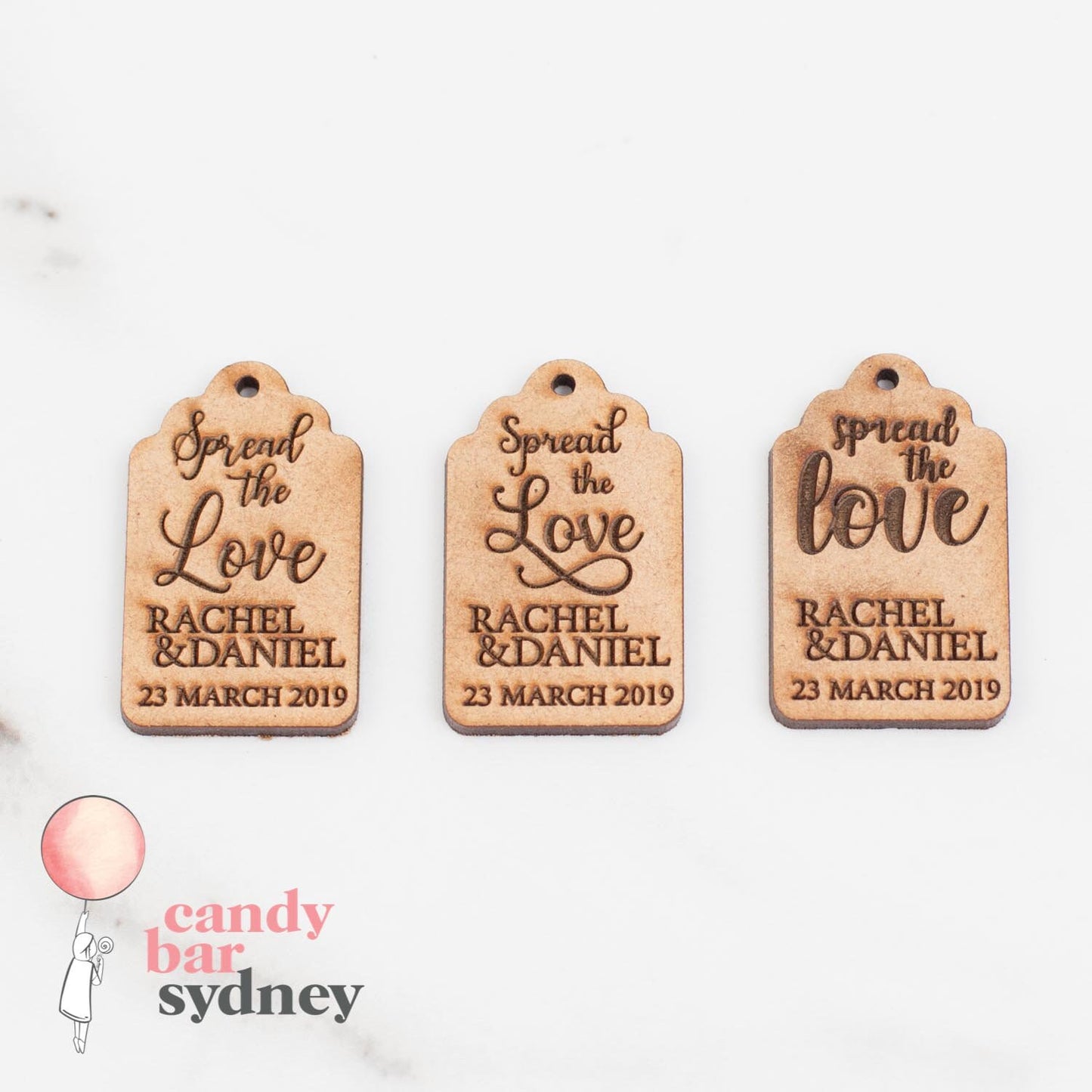 Mini Nutella Custom Bonbonniere Tags - Custom Gifts - Wedding Favours - Letterfy 