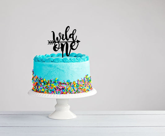 Wild One 1st Birthday Cake Topper - Baby Party - Baby Cake Topper - Letterfy 