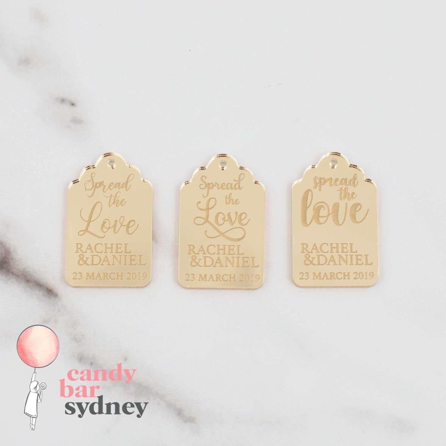 Mini Nutella Custom Bonbonniere Tags - Custom Gifts - Wedding Favours - Letterfy 