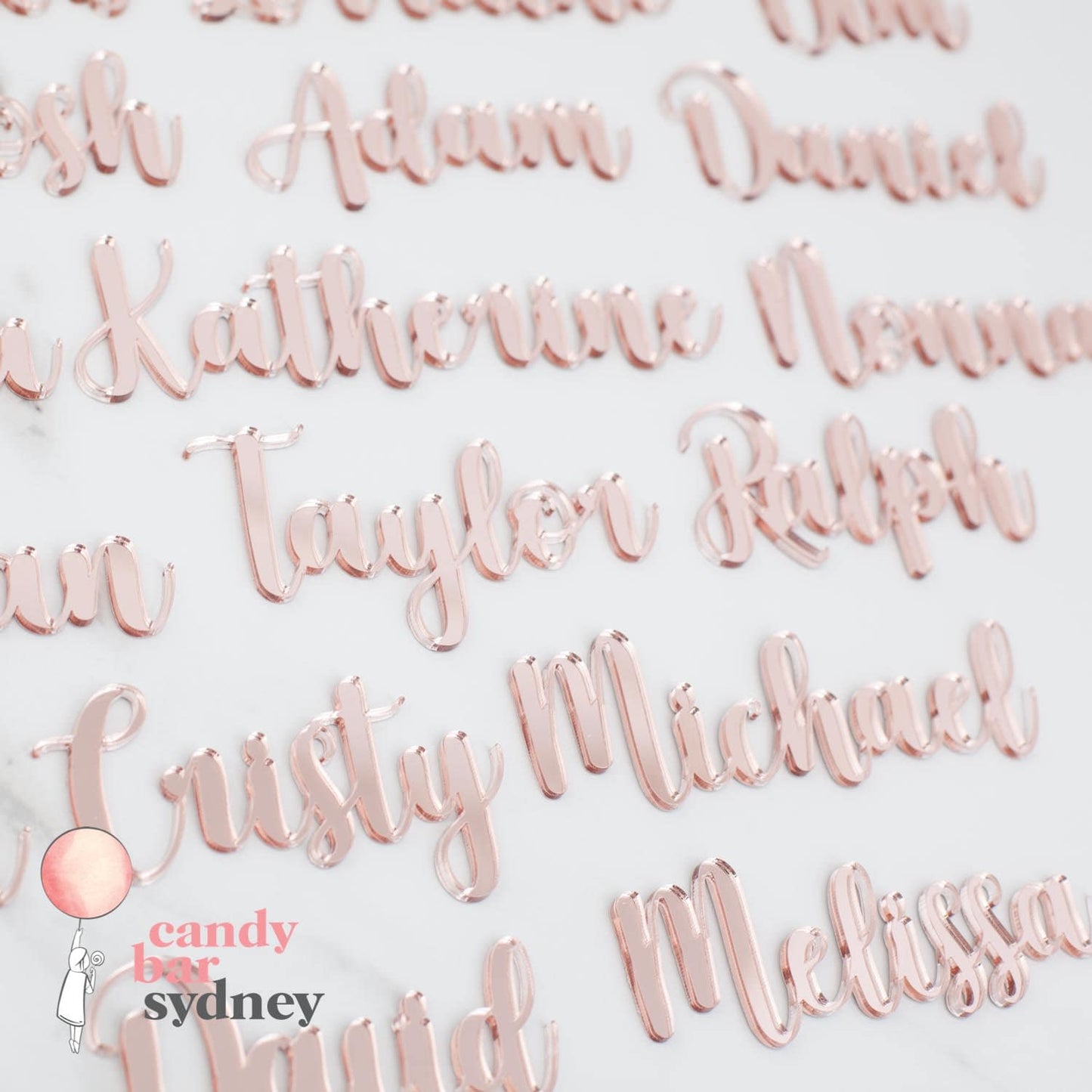 Custom Wedding Place Card Names - Classic Font - Custom Wedding Favours - Custom Gifts - Letterfy 