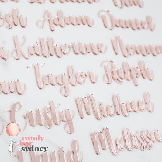 Custom Wedding Place Card Names - Classic Font - Custom Wedding Favours - Custom Gifts - Style 2 - Letterfy 