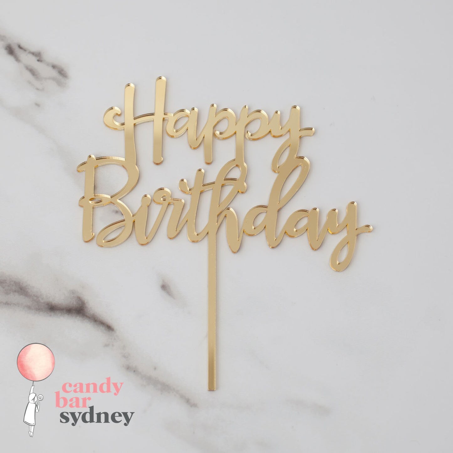 Happy Birthday Cake Topper - Birthday Cake Decorations - Party Decorations - Letterfy 