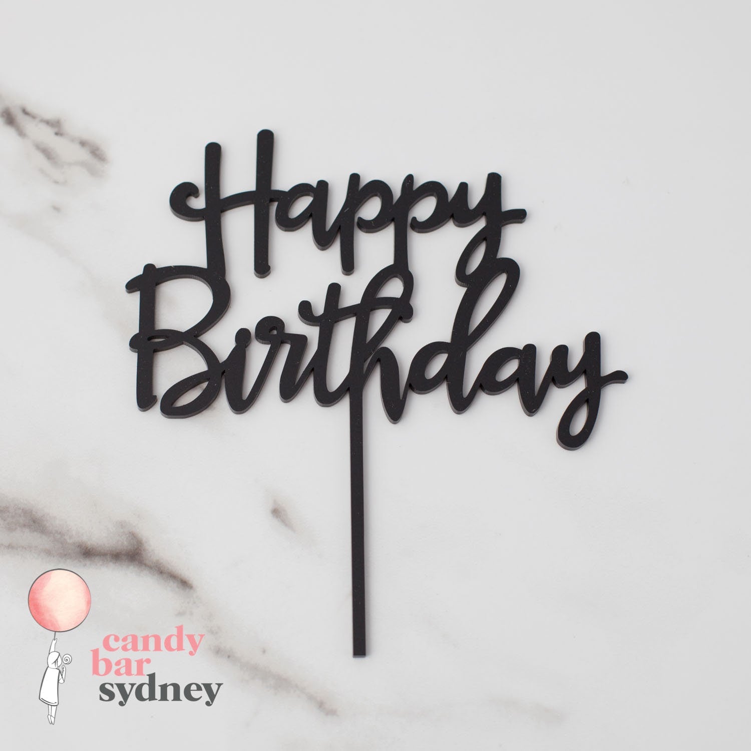 Happy Birthday Cake Topper - Birthday Cake Decorations - Party Decorations - Letterfy 