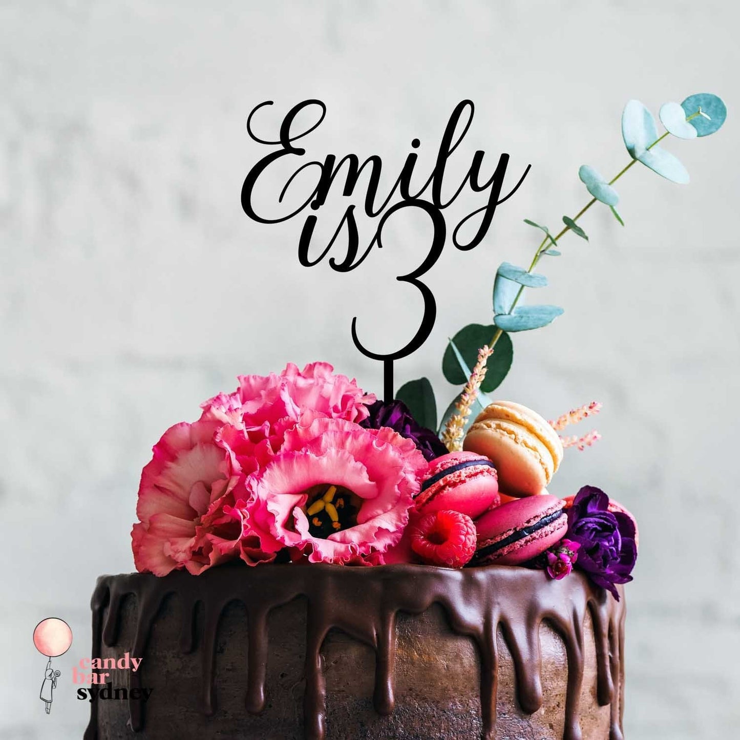 Custom Birthday Cake Topper - Custom Age Cake Toppers - Personalised Cake Toppers - Letterfy 