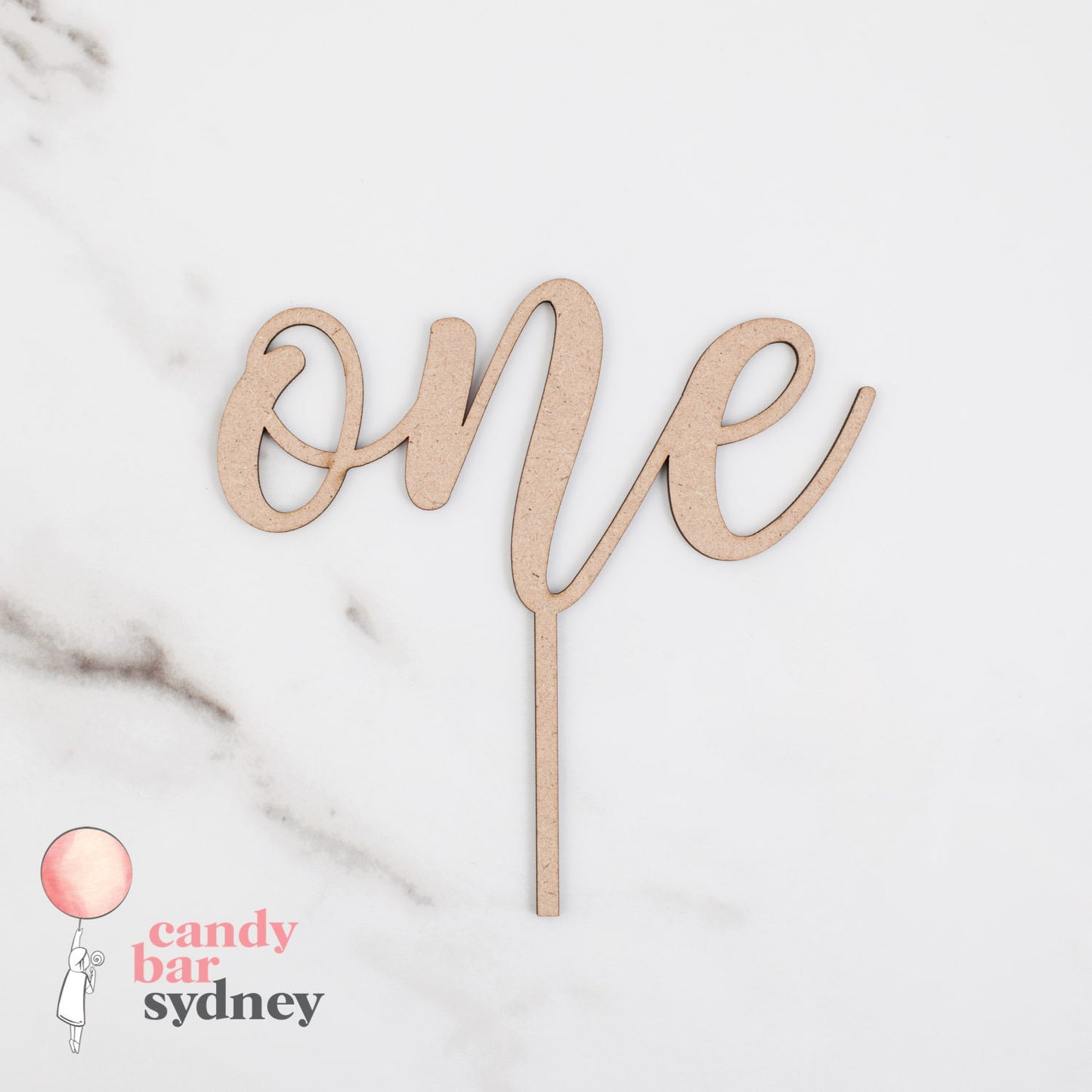 One Cake Topper - First Birthday Cake Topper - Style 3 - Letterfy 