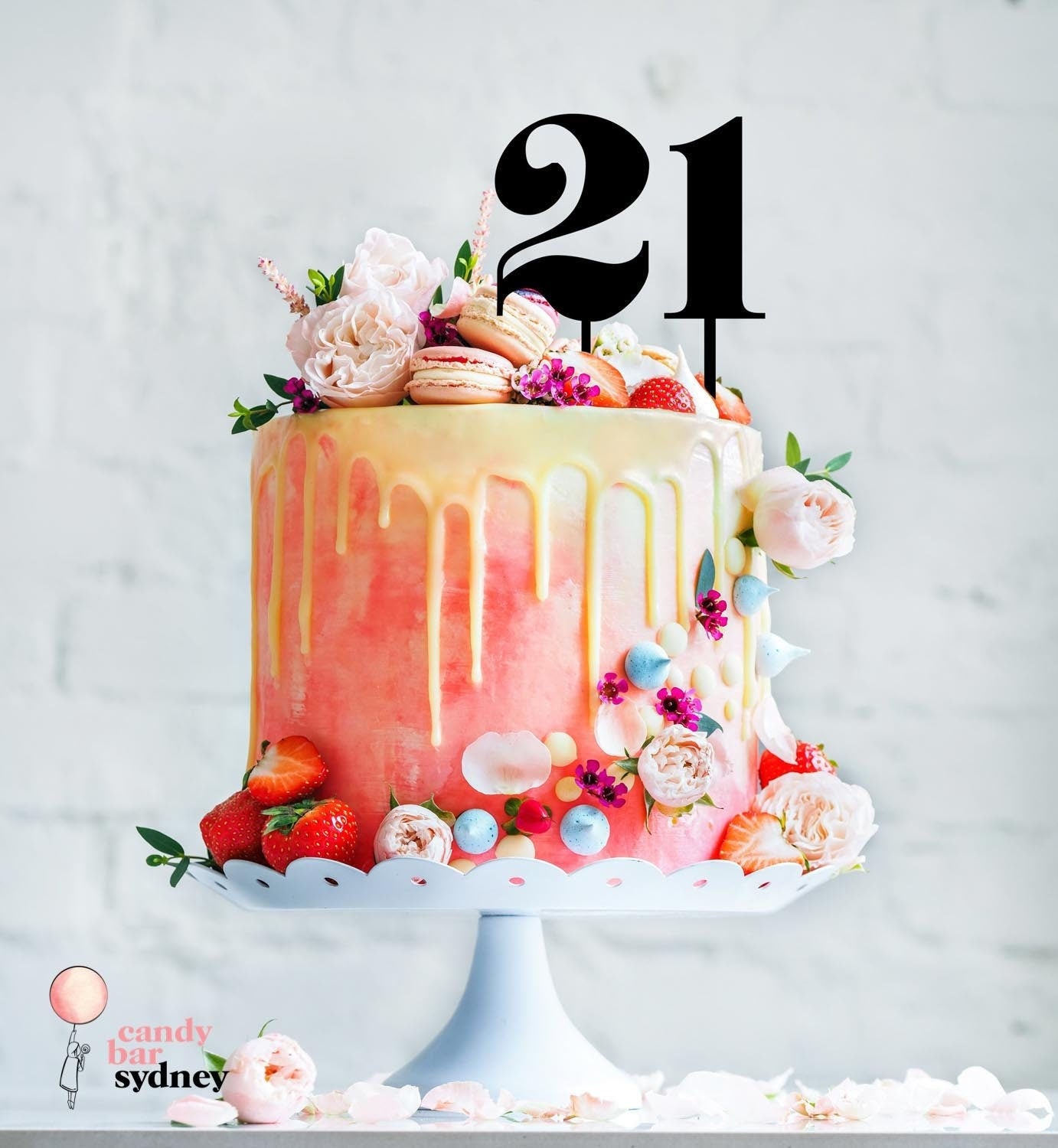 Single Number Cake Topper - Birthday Cake Toppers - 21 Cake Toppers, 18 Cake Topper, 16 Cake Topper - Letterfy 