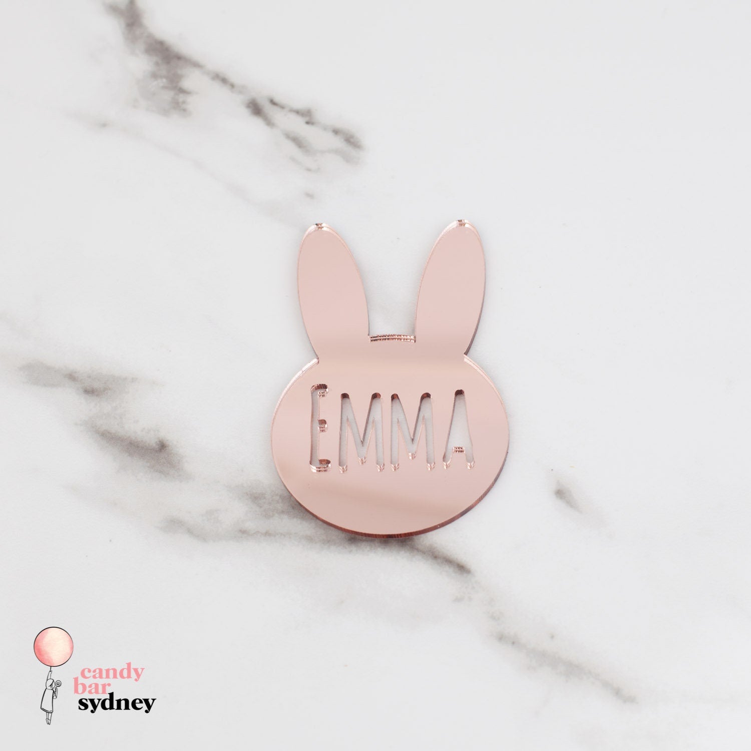 Personalised Easter Bunny Ears Hamper Tag - Custom Easter Gifts - Laser Cut Hamper Tags - Letterfy 