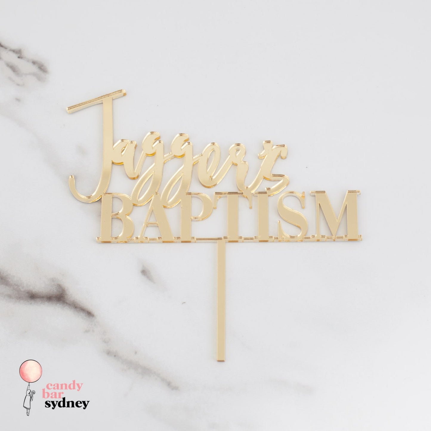 Personalised Baptism Cake Topper - Custom Cake Toppers - Acrylic and Wooden Cake Topper - Letterfy 