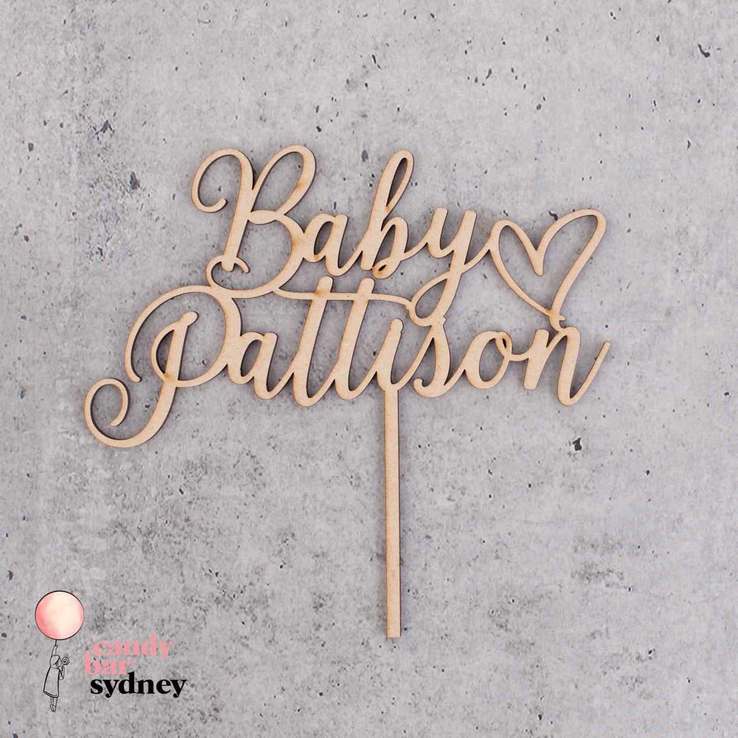 Personalised Baby Shower Cake Topper Style 3 - Custom Cake Toppers - Acrylic Cake Toppers - Letterfy 