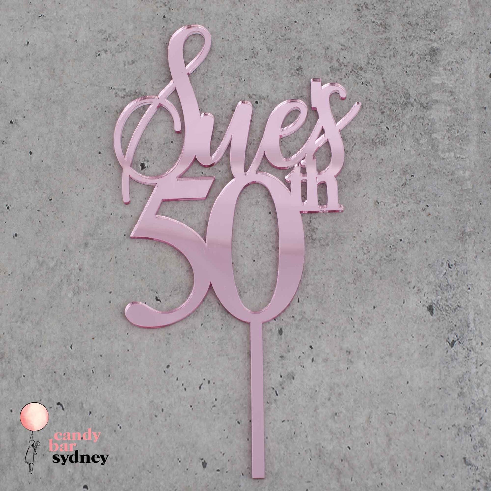 Name And Age Custom Cake Topper Style 7 - Birthday Topper - Birthday Cake Decorations - Letterfy 