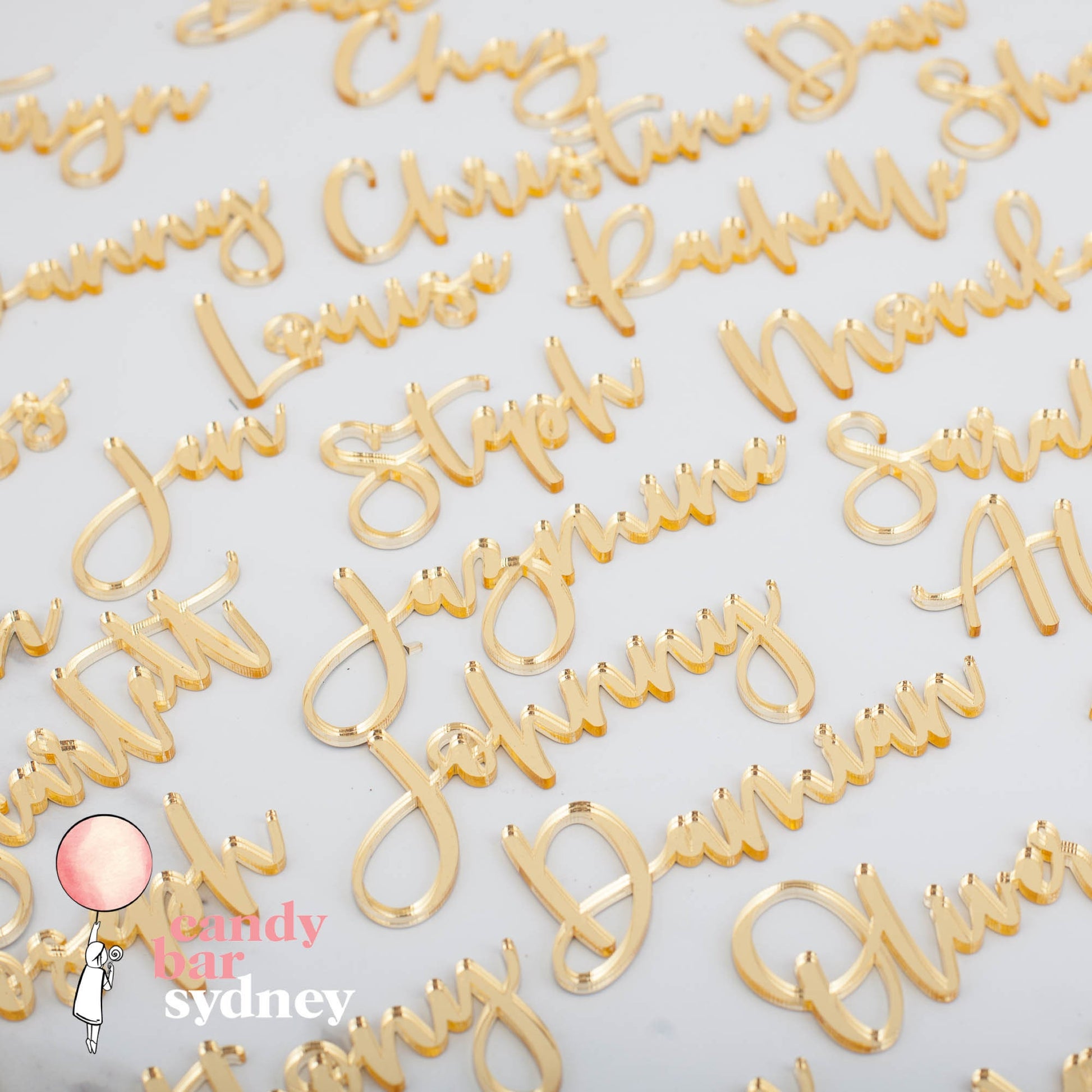 Cursive Custom Wedding Place Card Names - Wedding Gifts - Name Tags - Letterfy 