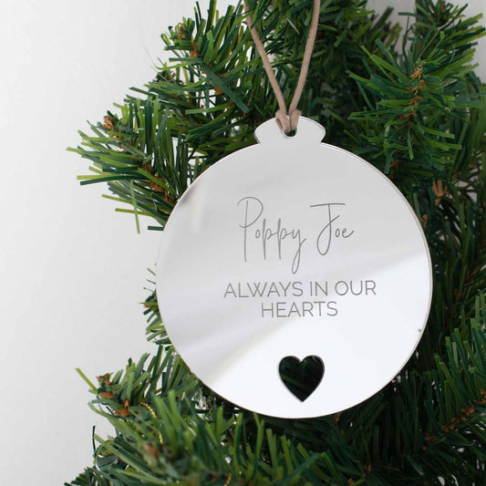 Personalised Memorial Christmas Ornament