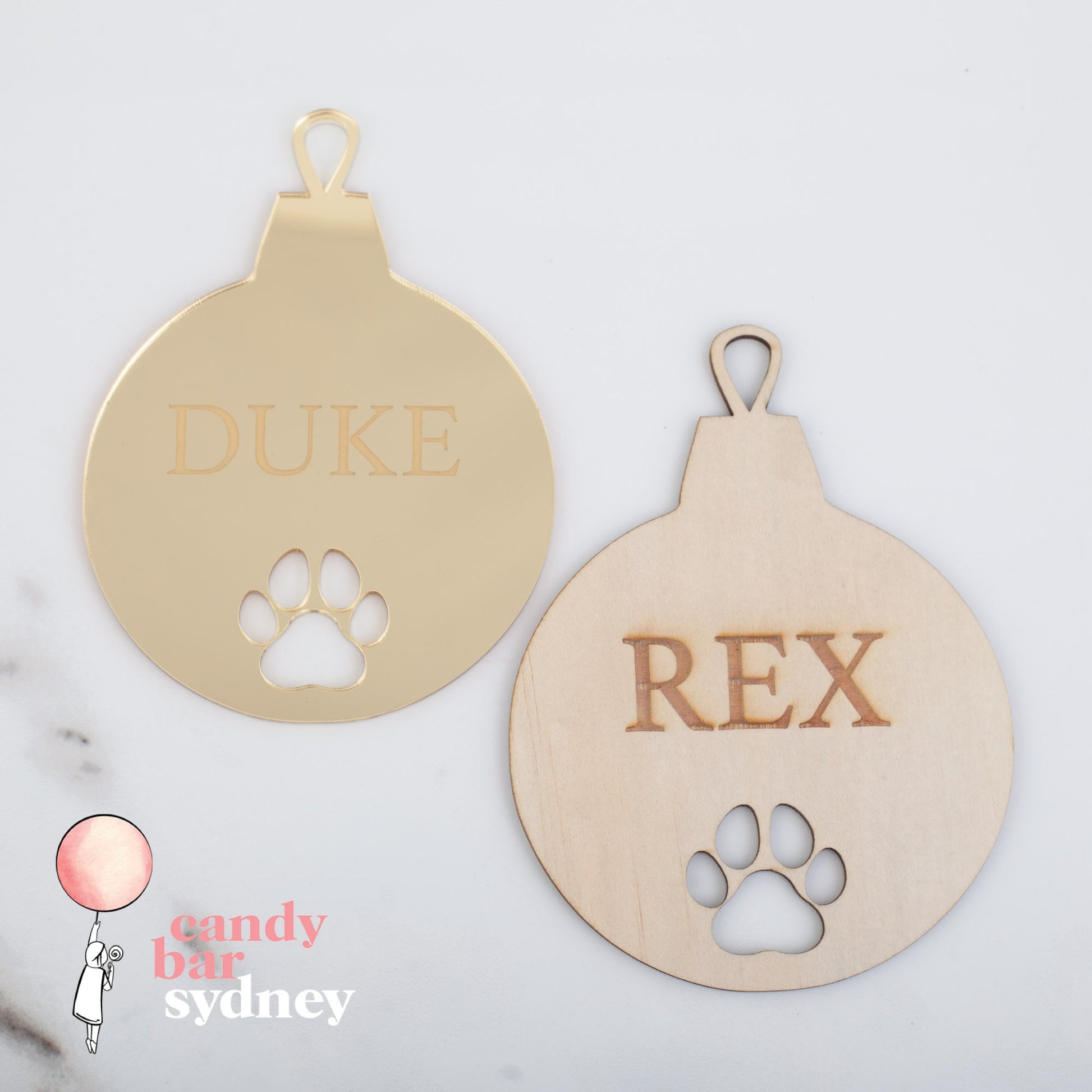 Personalised Christmas Pet Dog Bauble - Custom Decorations - Pet Toys - Letterfy 