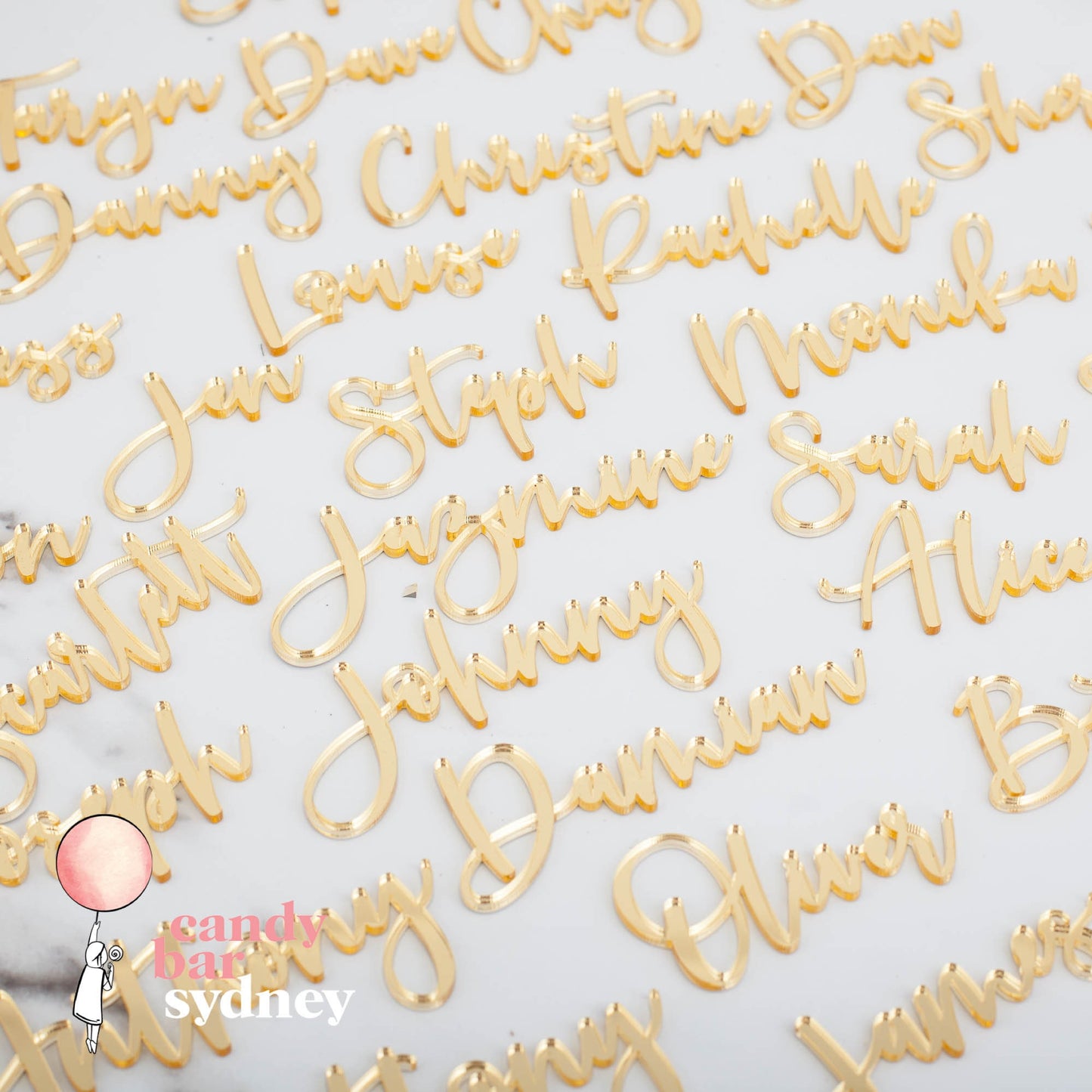 Cursive Custom Wedding Place Card Names - Wedding Gifts - Name Tags - Letterfy 