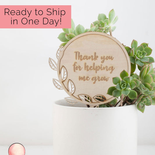 Engraved Planter Stick Gift - ONE DAY DISPATCH - Engraved Presents - Letterfy 