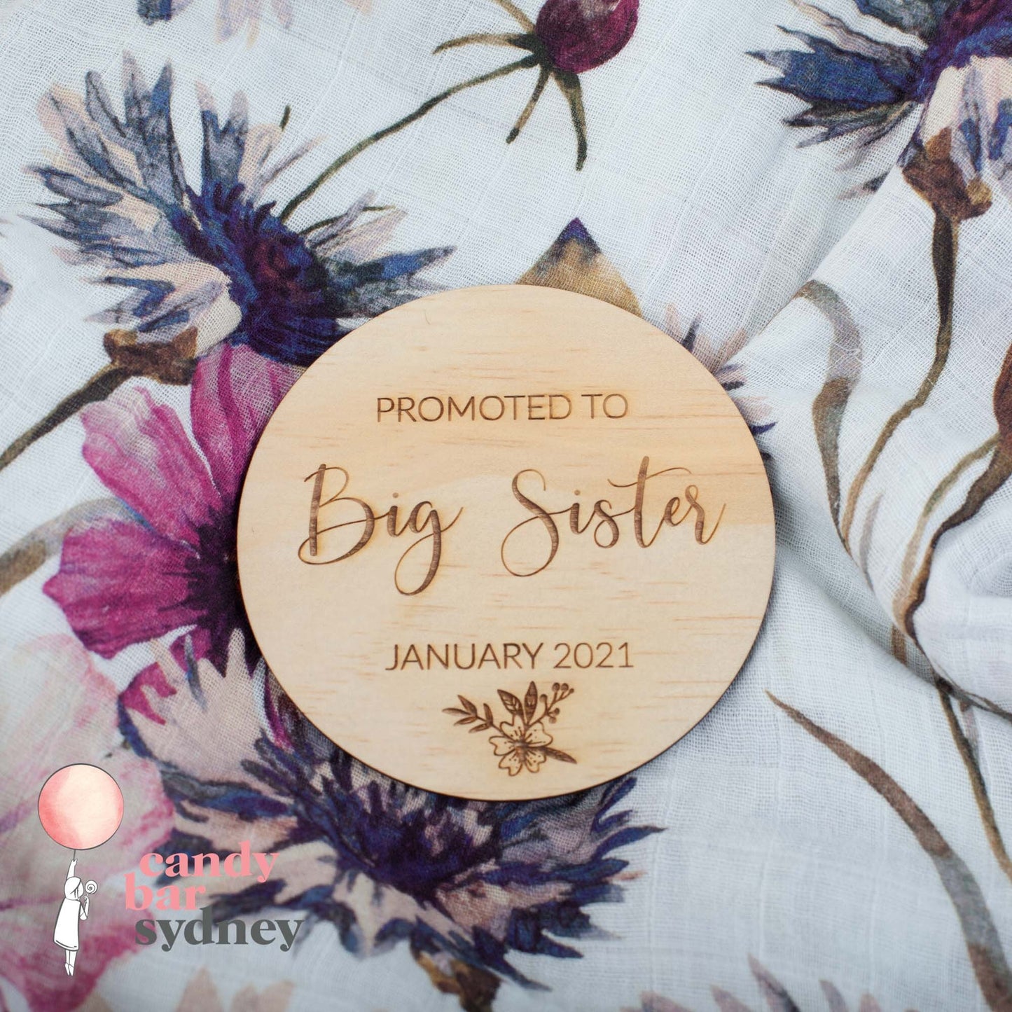 Promoted to Big Sister - Baby Announcement - Photo Prop - Letterfy 