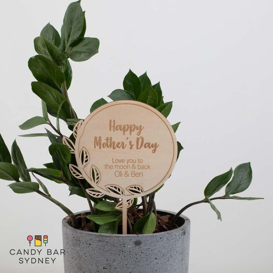 Personalised Mother's Day Planter Stick Style 1 - Custom Mother's Day Gift - Personalised Mother's Day Presents - Letterfy 