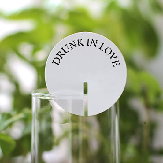 Personalised Stemless Drink Tags - Single Message Style 2 - Letterfy 