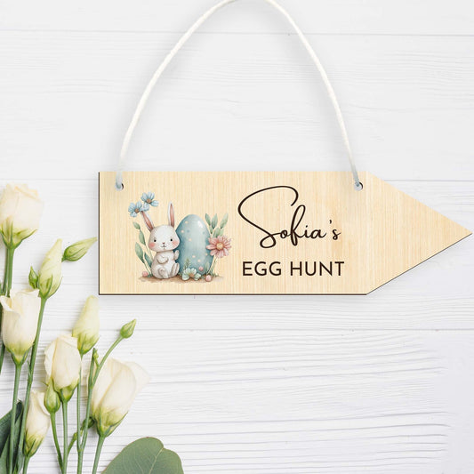 Personalised Easter Egg Hunt Sign - Style 3 - Letterfy 