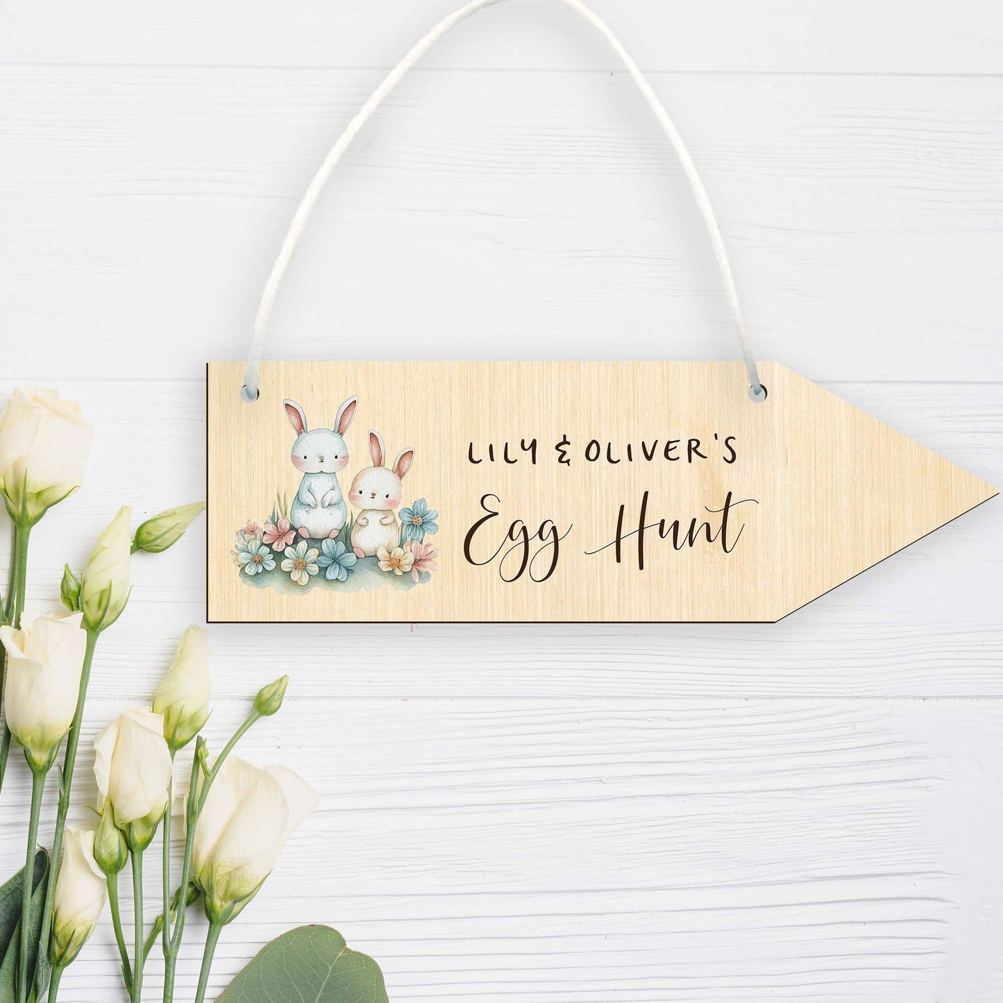 Personalised Easter Egg Hunt Sign - Style 4 - Letterfy 