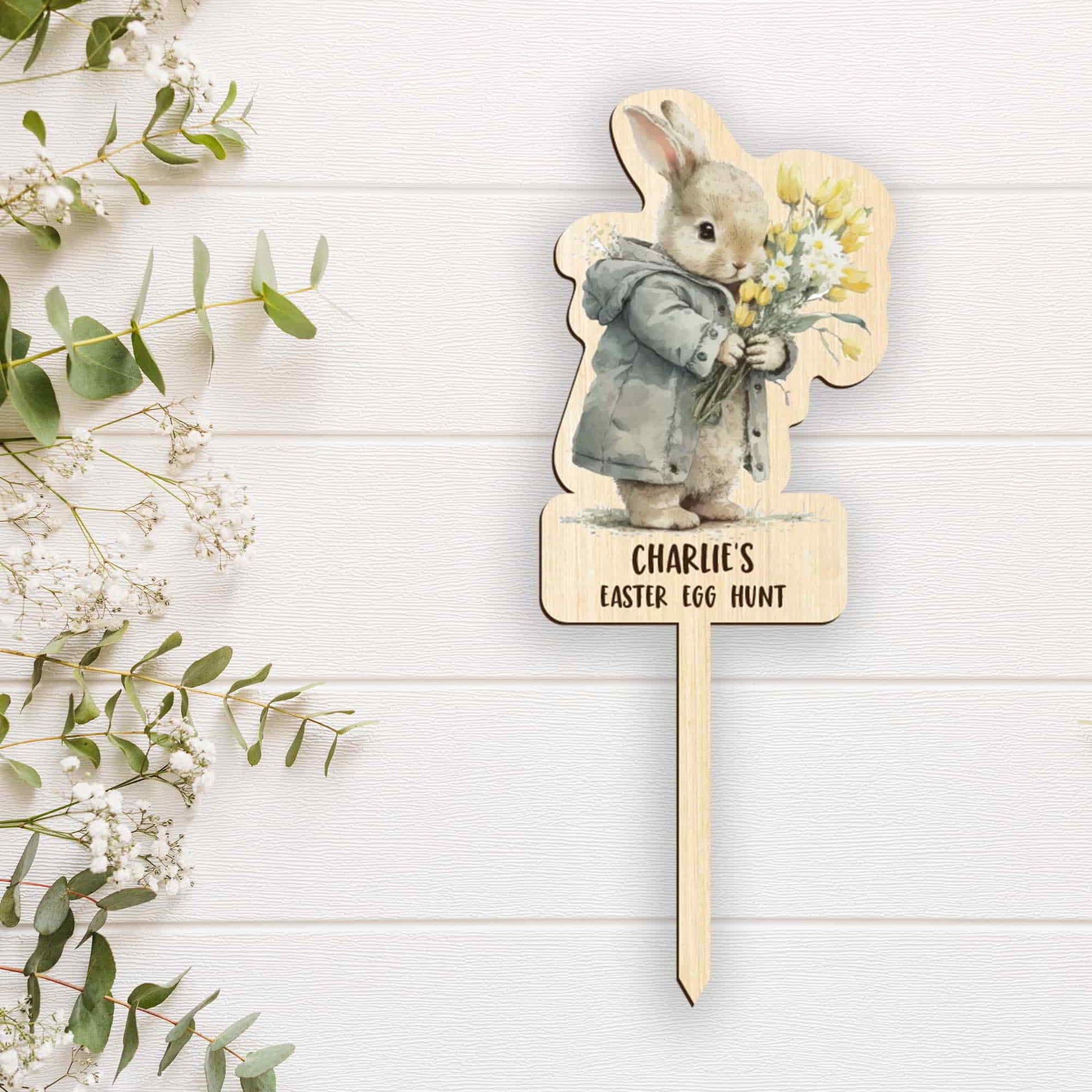 Personalised Easter Egg Hunt Pick Sign - Style 2 - Letterfy 