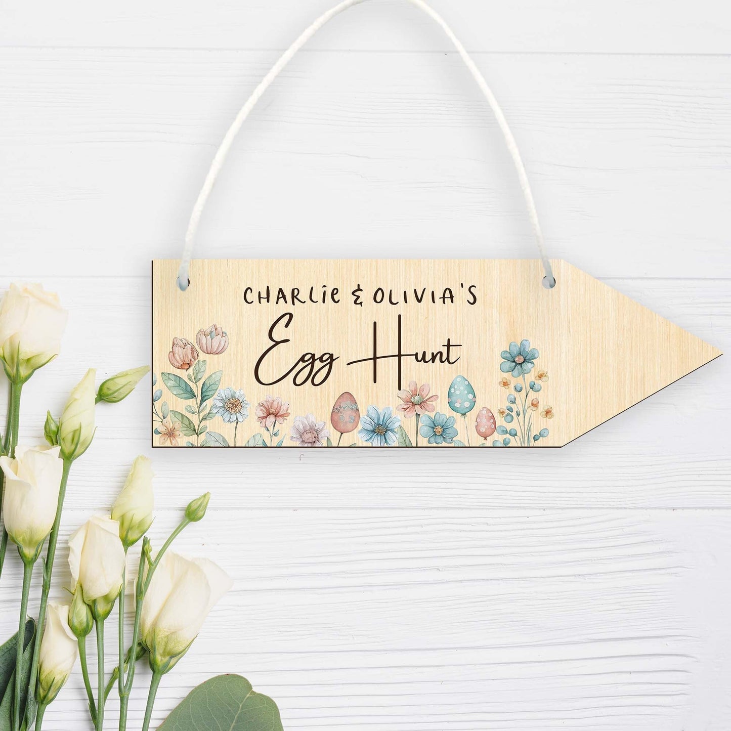 Personalised Easter Egg Hunt Sign - Style 5 - Letterfy 