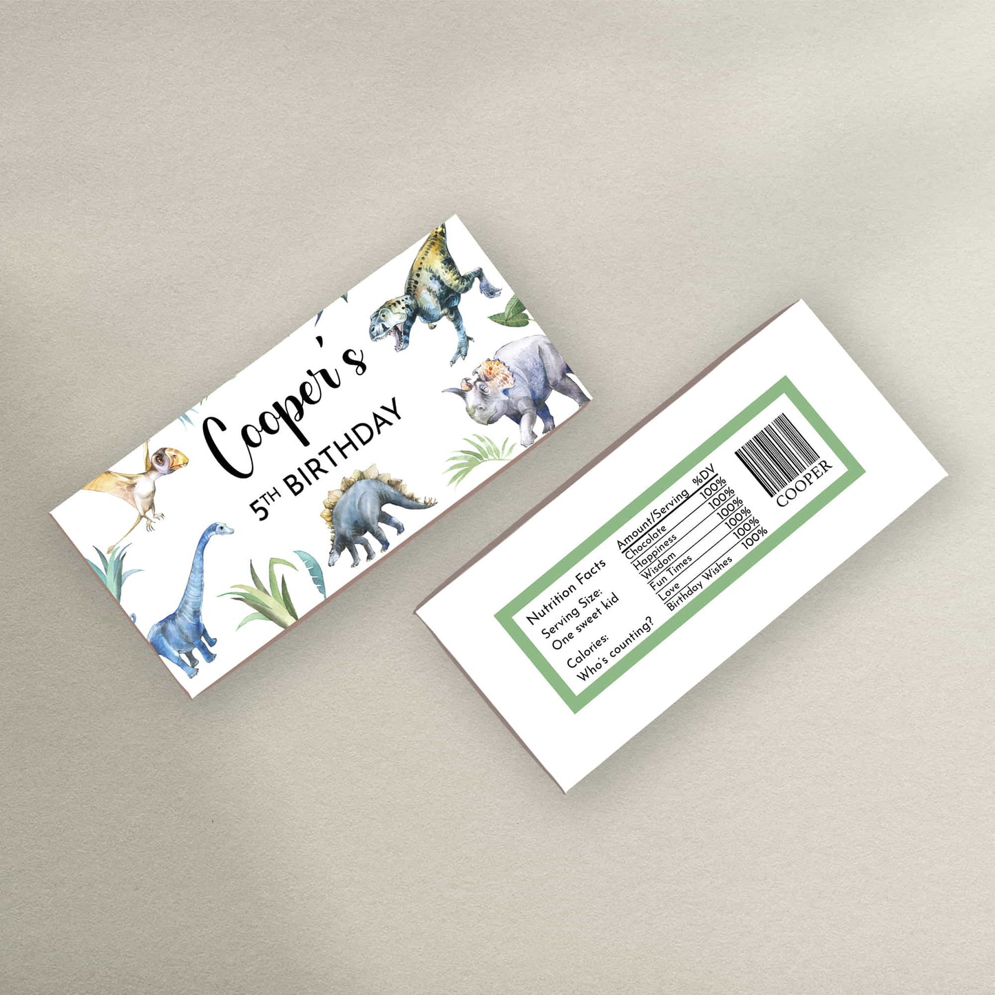 Dinosaur Invites - Dinosaur Bunting - Dinosaur Gift Box Stickers & Placemats - Letterfy 