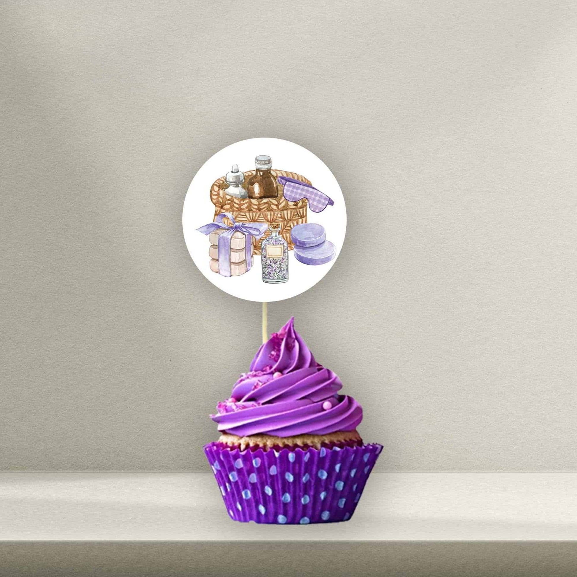 Personalised Pamper Cake Toppers - Pamper Cupcake Toppers - Pamper Cookie Stamps - Letterfy 