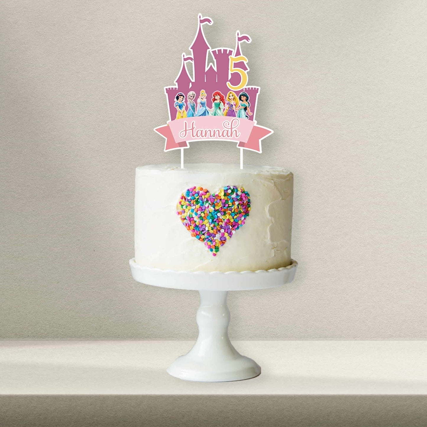 Personalised Princess Cake Toppers - Princess Cupcake Toppers - Princess Cookie Stamps - Letterfy 