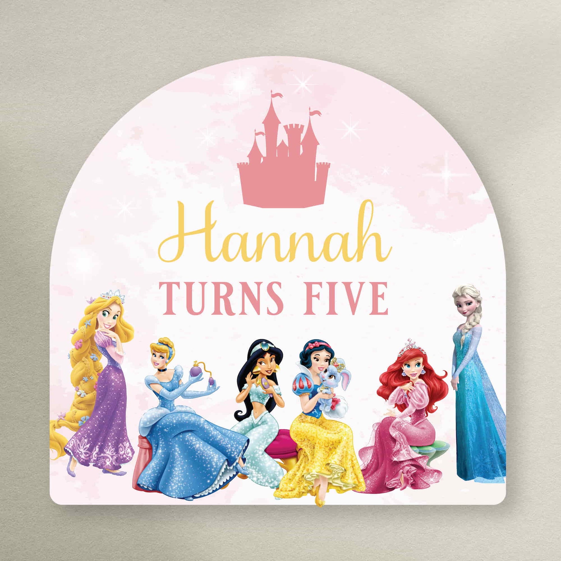 Princess Invites - Princess Bunting - Princess Gift Box Stickers & Placemats - Letterfy 