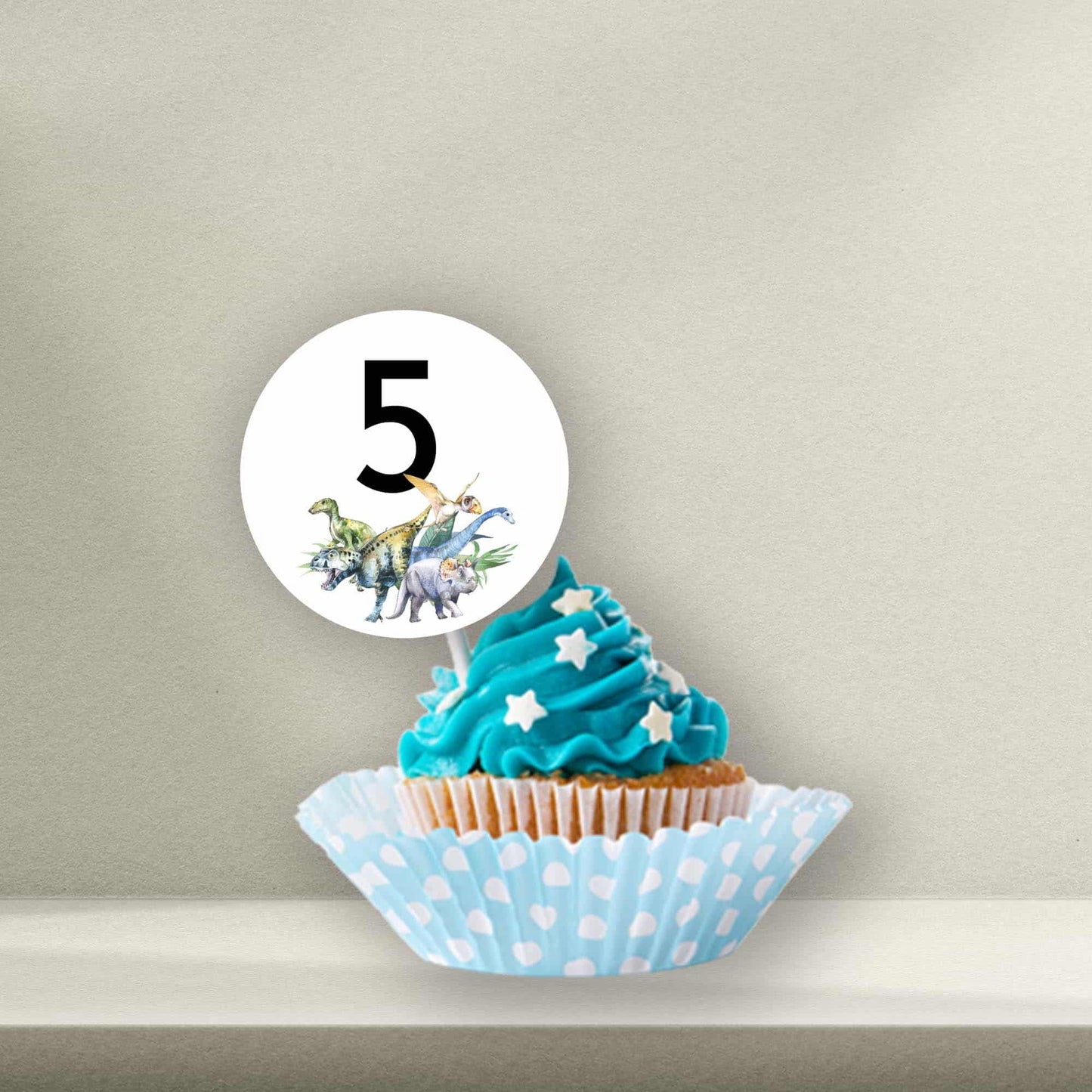 Personalised Dinosaur Cake Toppers - Dinosaur Cupcake Toppers - Dinosaur Cookie Stamps - Letterfy 