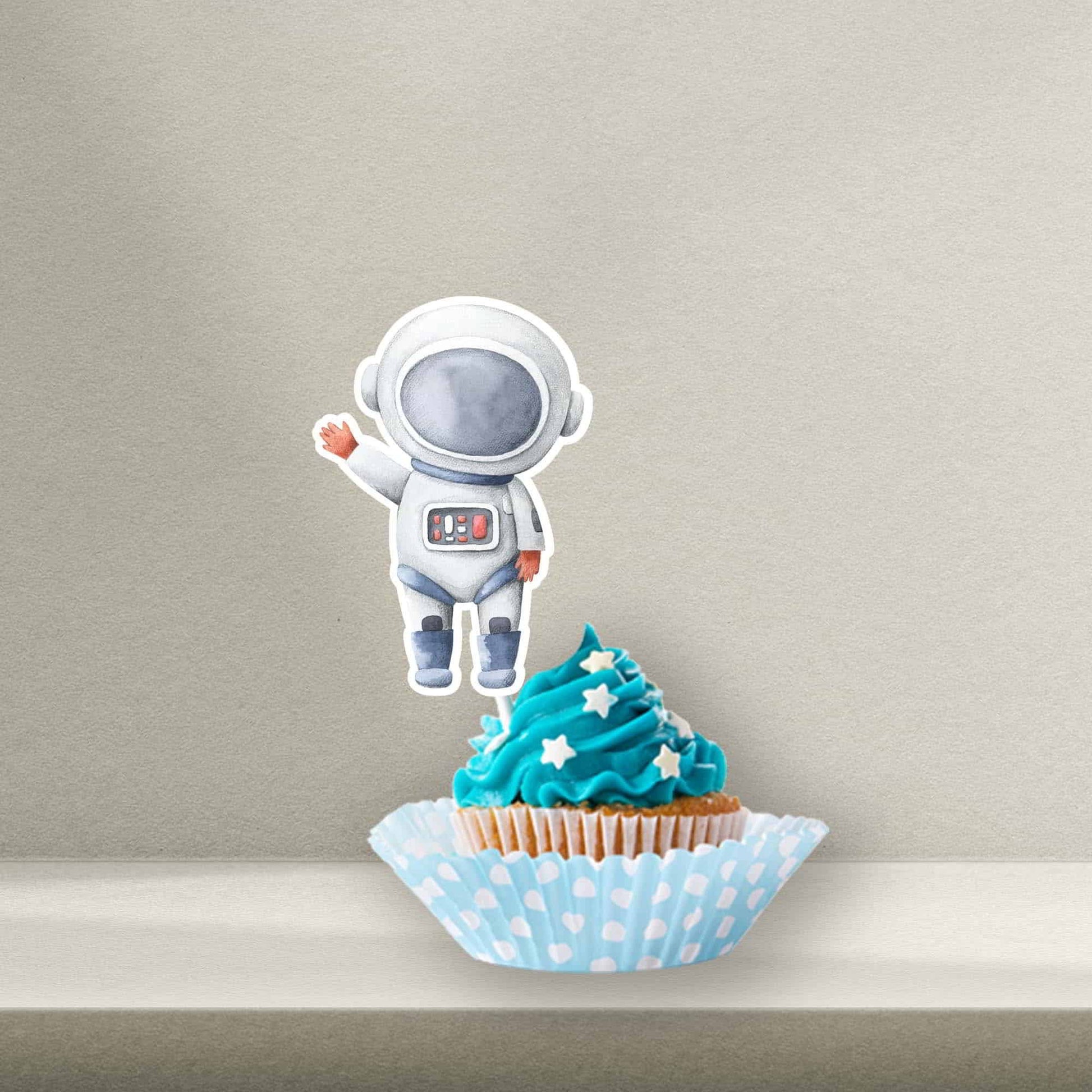 Personalised Space Cake Toppers - Space Cupcake Toppers - Space Cookie Stamps - Letterfy 